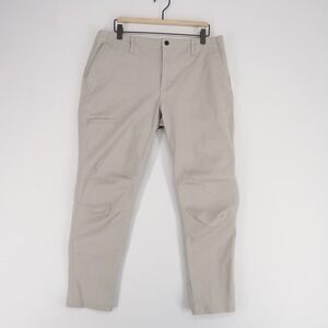 Municipal Pants Mens 34 Beige Gray Stretch Chino Sport Utility Gear